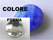 CABOCHON SFACCETTATO TONDO 8 MM COLORE 30