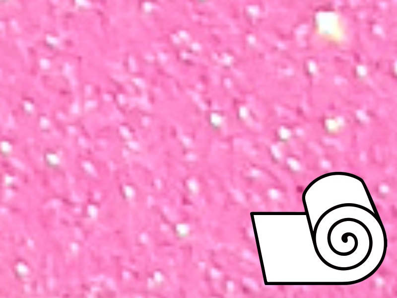 5 mt of POLI-FLEX PEARL GLITTER 448 NEON PINK.Thermo transferable vinyl roll POLI-TAPE