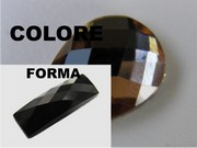 CABOCHON SFACCETTATO RETTANGOLO 8x24 MM COLORE 47