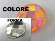 EPOXY FACETED ELLIPSE 8x10 MM COLOR 8