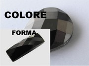 CABOCHON SFACCETTATO RETTANGOLO 5x19 MM COLORE 200